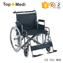 Cadeiras de rodas manuais de alumínio para serviço pesado com capacidade de 150 kg